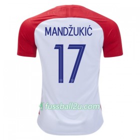Günstige Fußballtrikots Kroatien Mandzukic 17 Heimtrikot WM 2018